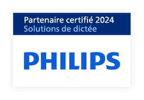 logo philips partenaire spécifié 2024 solution dictee vocale